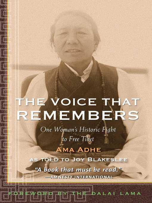 Title details for The Voice that Remembers by Adhe Tapontsang - Wait list